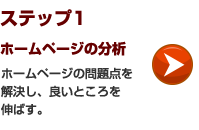 ステップ1 ホームページの分析