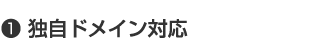 1 独自ドメイン対応